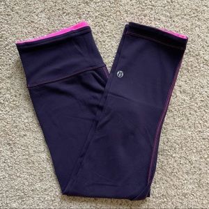 lululemon reversible crop leggings